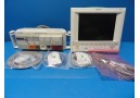 2003 Philips V24C Patient (CO NBP SpO2 EKG Temp & Print) Monitor W/ Leads (9635)