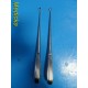 2X Richards 28-2220 & 28-2221 Brun Bone Curettes, Angled Tip, Size 2, 3 ~ 21382