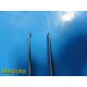 2X Richards 28-2220 & 28-2221 Brun Bone Curettes, Angled Tip, Size 2, 3 ~ 21382