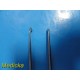 2X Richards 28-2220 & 28-2221 Brun Bone Curettes, Angled Tip, Size 2, 3 ~ 21382