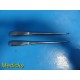 2X Richards 28-2220 & 28-2221 Brun Bone Curettes, Angled Tip, Size 2, 3 ~ 21382