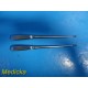2X Richards 28-2220 & 28-2221 Brun Bone Curettes, Angled Tip, Size 2, 3 ~ 21382