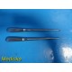 2X Richards 28-2220 & 28-2221 Brun Bone Curettes, Angled Tip, Size 2, 3 ~ 21382