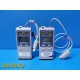2X Nellcor Puritan N-85 Capnograph / Pulse Oximeters W/ New SpO2 Sensors ~ 31780