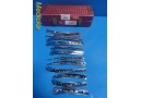 Waldemar LINK May Tibial Fixation Plates Lot of 13 w/ Synthes Sterilization Case ~ 40827