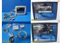 2013 Philips MP5 M8105A (865024) Monitor W/ NBP, SPO2 & ECG Leads ~ 33074