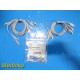 GE CAM-14 ECG Cable Set AD10–DB0 (Incomplete) – 9 Leads / 7 Connectors ~ 39034