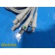 GE CAM-14 ECG Cable Set AD10–DB0 (Incomplete) – 9 Leads / 7 Connectors ~ 39034