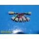 GE CAM-14 ECG Cable Set AD10–DB0 (Incomplete) – 9 Leads / 7 Connectors ~ 39034