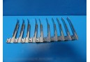 10 x Welch allyn 68042 Miller (Mil 2) Laryngoscope Blades ~13968