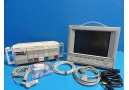 Agilent V24C (NBP SpO2 EKG & Print) Patient Monitor W/ Rack Modules &Leads~14593