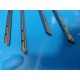 4 x Pilling Weck Rigid Bronchoscopes W/ Light Carriers (8 x40, 7x40, 6x35)~14928