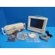2004 PHILIPS V24C CRITICAL CARDIAC CARE TOUCH SCREEN MONITOR W/ NEW LEADS~14530