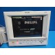 2004 PHILIPS V24C CRITICAL CARDIAC CARE TOUCH SCREEN MONITOR W/ NEW LEADS~14530