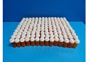 140 x Amber Medicine Pill / Sample Bottles, Child-Resistant Caps, Pharmacy~16186
