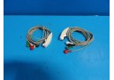 2 x Cardiac Science Quinton X12, X12+ RMS Telemetry Transmitter ECG Cables~16235