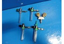 4 x Timeter Assorted Oxygen Regulator Flowmeter W/ Puritan SNAP In Adapter~16551