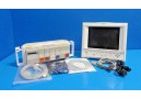 2003 PHILIPS V24E PATIENT CARE MONITOR (NBP ECG SpO2 T/CO Print) W/ LEADS~14537