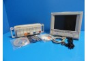 AGILENT V24C CRITICAL CARE (NBP ECG SpO2 CO / T) PATIENT MONITOR W/ LEADS~14545