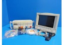 HP OmniCare 24C / Agilent V26C Patient Care Monitor W/ NBP SpO2 ECG Leads~14553