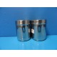 2 x Vollrath 8801 Medical Gauze Containers W/ Lids, Stainless Steel~17064