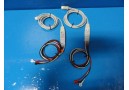2 x Philips M1669A 3 Lead ECG Trunk AAMI/IEC 2.7m Cable W/ M1673A Leads ~17214