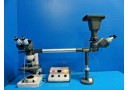 AMERICAN OPITICAL 1112 ONE TEN TEACHING MICROSCOPE W/ DUAL HEADS ~17341