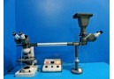 AMERICAN OPITICAL 1112 ONE TEN TEACHING MICROSCOPE W/ DUAL HEADS ~17341