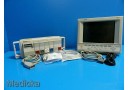 HP OmniCare M1204A Multi-Parameter Patient Monitor W/ NBP SpO2 EKG leads ~ 14575