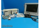 Agilent V24C / M1205A Multi-Para Patient Monitor W/ Rack Modules & Leads~ 14586