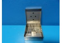 Richards Stainless Steel Instrument Box W/ Drill Tips ~ 15457