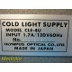 Olympus Optical CLE-4U Auto Exposure Cold Light Supply ~ 15471