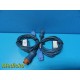 Kendall Lifetrace Softrans FCB 4011 ~ HP 8040A / 1350A IUPC CABLE Lot of 2~17534