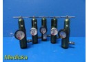 Lot of 5 Inovo Green Oxygen (O2) Regulators ~ 17813