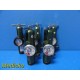 Lot of 5 Inovo Green Oxygen (O2) Regulators ~ 17813