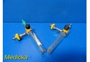 Lot of 2 ~ Oxygen O2 Flowmeter - Air Flow Meter by Ohio Medical Products ~ 17824