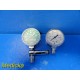 Lot of 2 ~ USG Assorted Oxygen Gauges (units of measure 1 x LPM, 1 x PSI)~17831