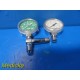 Lot of 2 ~ USG Assorted Oxygen Gauges (units of measure 1 x LPM, 1 x PSI)~17831