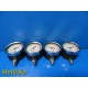 Lot of 4 ~ Boehringer Vacuum Gauges (Unit of measurement : mmHg) ~ 17834