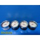 Lot of 4 ~ Boehringer Vacuum Gauges (Unit of measurement : mmHg) ~ 17834