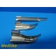 3X RUSCH MAC 1 & MIL 2 Standard Laryngoscope Blades ~ 18326