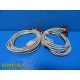 2 x Philips M1976A 5 lead set, Grabber chest, AAMI ICU, 1.0m (3.3 ft) ~LOT~18174