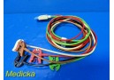 Philips M1968A 5 lead Grabber AAMI ICU, color coded wire safety shielded ~ 18179