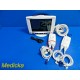 Somanetic Invos 2-CH 5100C Cerebral/Somatic Oximeter W/ Dual PreAmps&Cords~18223