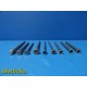 9X Stryker Howmedica Osteonics Assorted Drill Sleeves W/ 3 Trocars ~ 18982