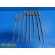 8X Stryker Howmedica Osteonics 3173-1003 / 3173-1004 Orthopedic Rods ~ 18522