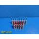 Lot of 13 Mortara Inst Alligator Clips for ECG/EKG Leads ~ 18542