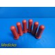 Drucker Diagnostics Red Tube Holders, 100 mm, P/N 7713031 ~ Lot of Six ~ 18572