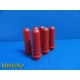 Drucker Diagnostics Red Tube Holders, 100 mm, P/N 7713031 ~ Lot of Six ~ 18572