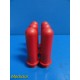 Drucker Diagnostics Red Tube Holders, 100 mm, P/N 7713031 ~ Lot of Six ~ 18572